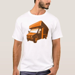 röra retro lastbilleveransskåpbil t-shirt