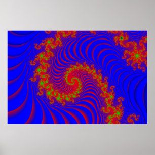 Röra sig i spiral optiska lekar poster