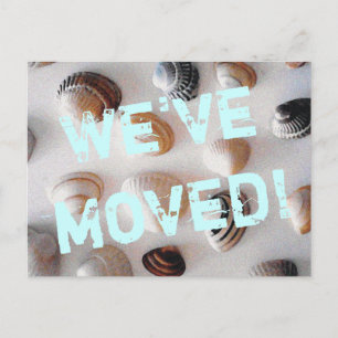 Röra vykort för strandtema med snäckor