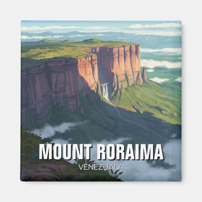 Roraima Venezuala Travel Magnet (Framsidan)
