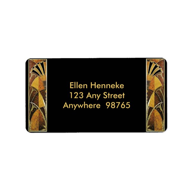 Rörande 20-talet adressetikett (Framsidan)