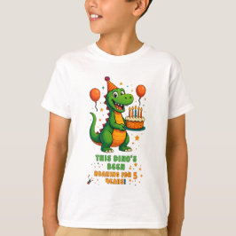 Rörande 5 - Dino-födelsedagsdesign T Shirt