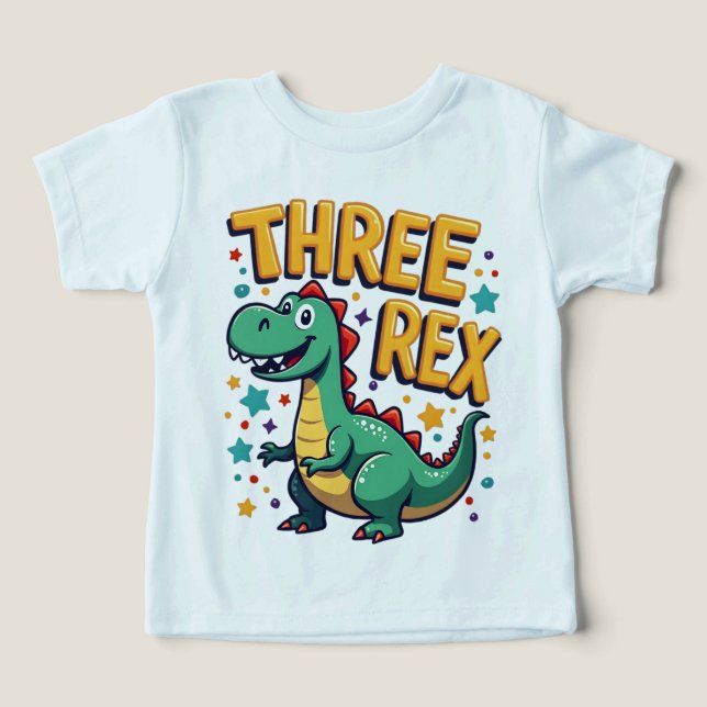 Rörande tre: tre Rex T Shirt (Design Framsida)