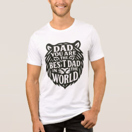 Rörande tribut till Pappa - tiger-formad offert T Shirt