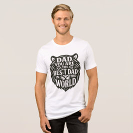 Rörande tribut till Pappa - tiger-formad offert T Shirt