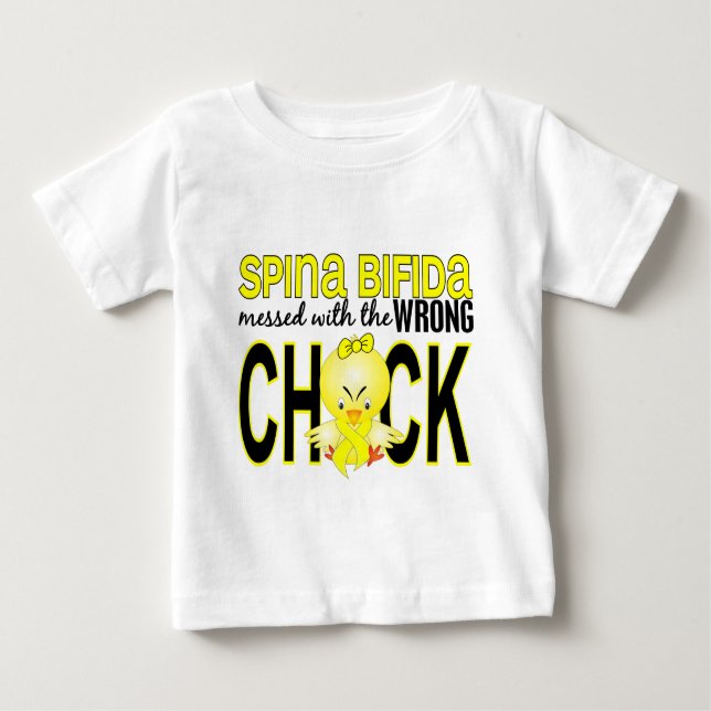 Rörapn med den fla chicken 1 Bifida Spina T-shirt (Framsida)
