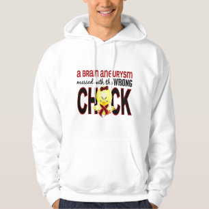 Rörapn med fel chickhjärnAneurysm Sweatshirt Med Luva