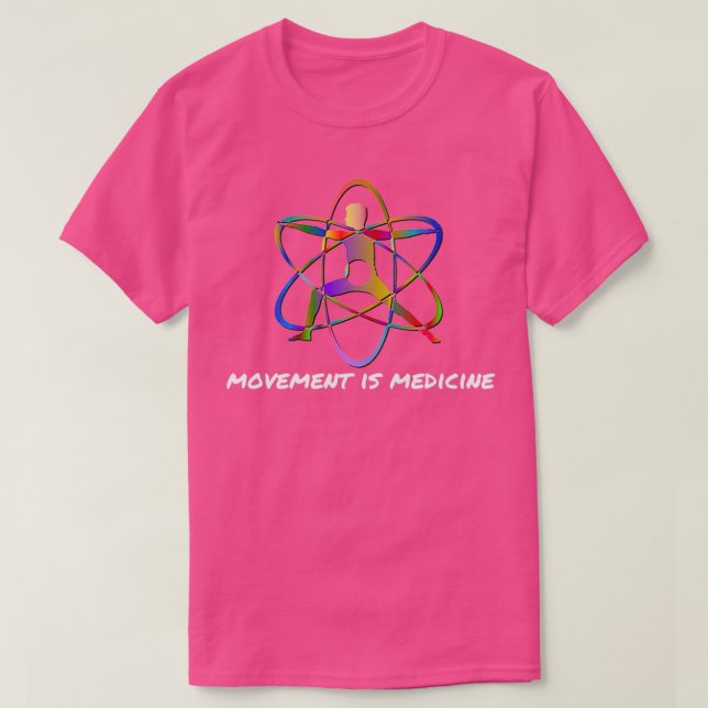 rörelse är medicin t shirt (Design framsida)