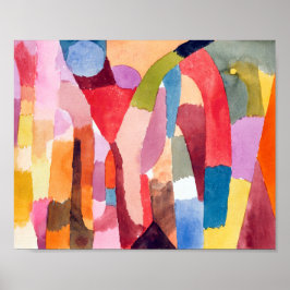 Rörelse av avgivna kamrar: Paul Klee 1915 Poster