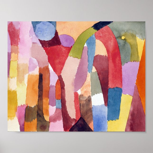 Rörelse av avgivna kamrar: Paul Klee 1915 Poster (Framsidan)