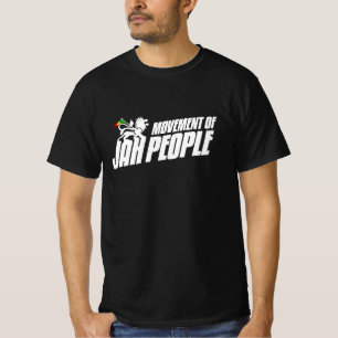 Rörelse av Jah People Rasta Lejon om Judah Reggae T Shirt
