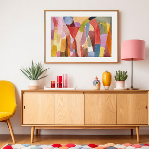 Rörelse av välvda kammare Paul Klee Poster