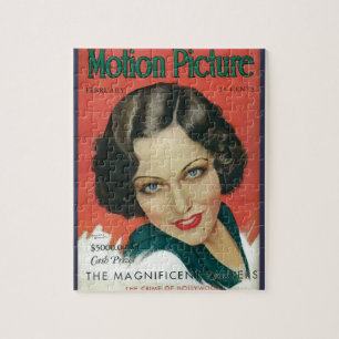 Rörelse Bild februari 1931 Gloria Swanson täckmant Pussel