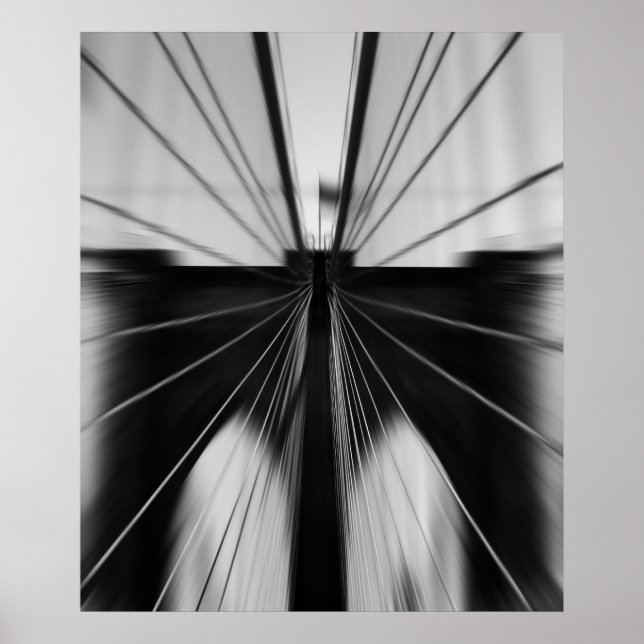 Rörelse Blur Brooklyn Bridge Poster (Framsidan)