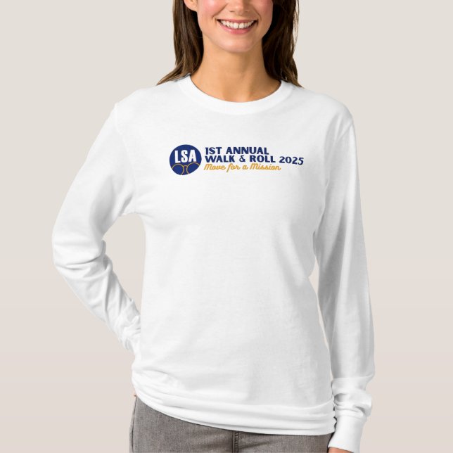 "Rörelse för ett Uppdrag" - Unisex Basic Långärmad T Shirt (Framsida)