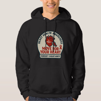 Rörelse För Medvetenhet Om Hjärt Hälsa Hoodie