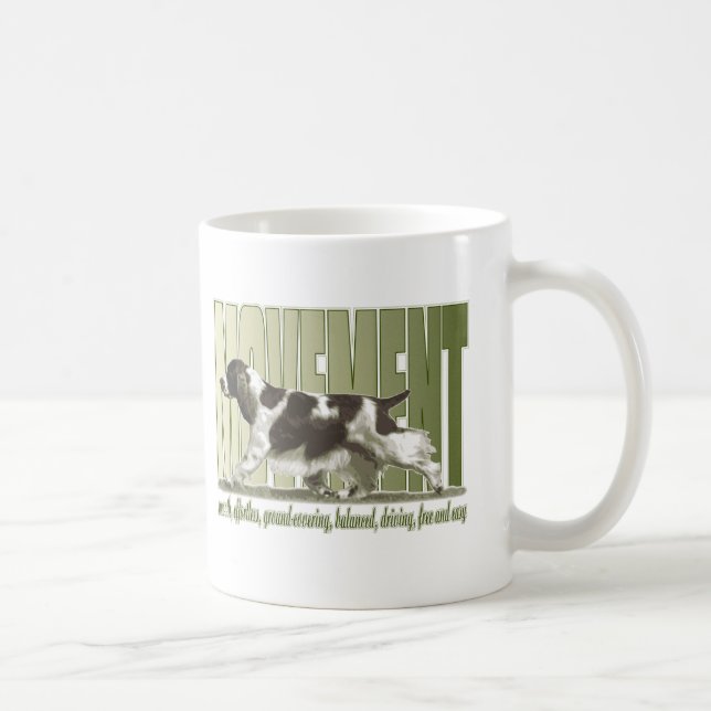 Rörelse för Spaniel för engelsk Springer Kaffemugg (Höger)