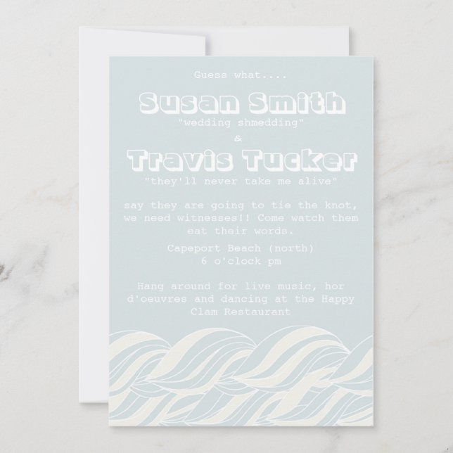 Rörelse i havet inbjudningar (Framsida)