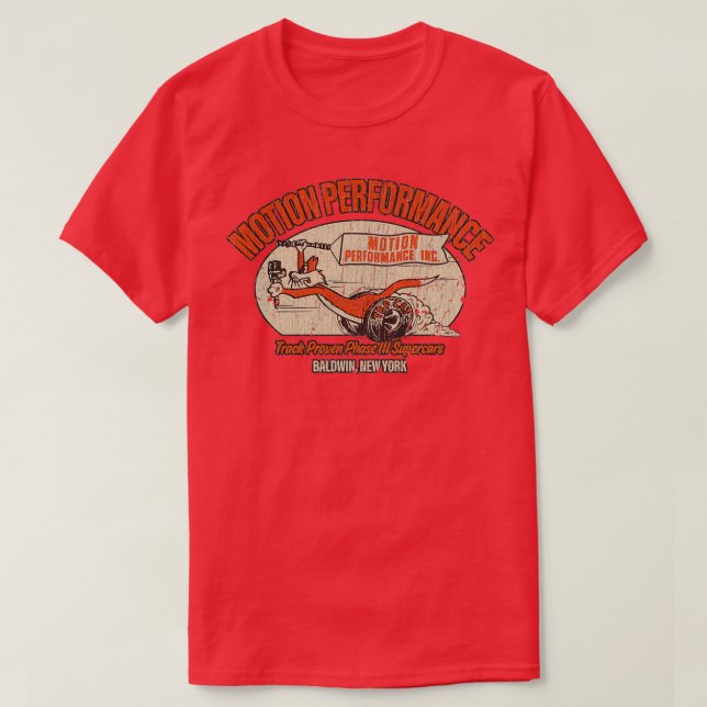 Rörelse Performance Supercars T Shirt (Design framsida)