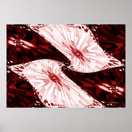 Rörelse - Röd på rött Poster