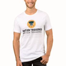 Rörelse utlöst säkerhetscam T-Shirt - Tech & Sur
