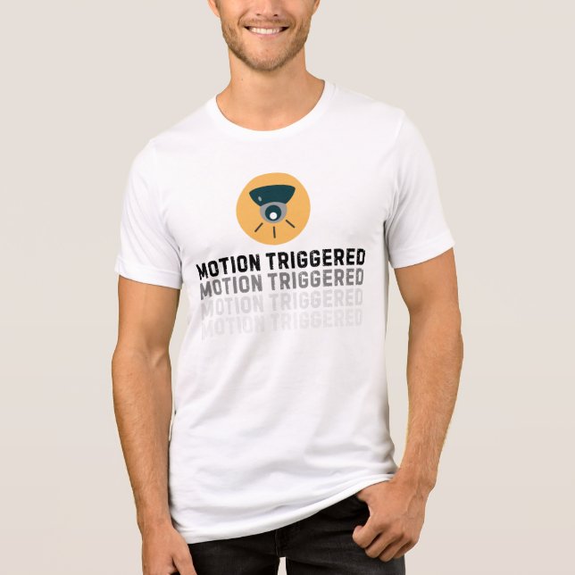 Rörelse utlöst säkerhetscam T-Shirt - Tech & Sur (Framsida)