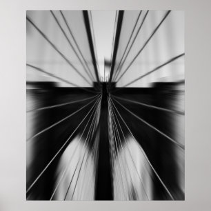 RörelseBlur Brooklyn överbryggar Poster