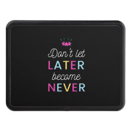 Rörelsecitat Färgfull modern och positiv text Dragkroksskydd