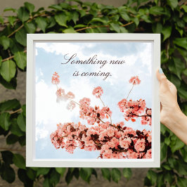Rörelsecitat för körsbärsbärsverk för blommigt trä poster