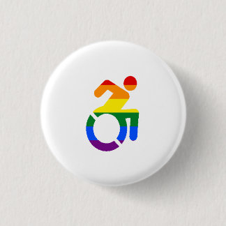 Rörelsehindrad pride - bög knapp