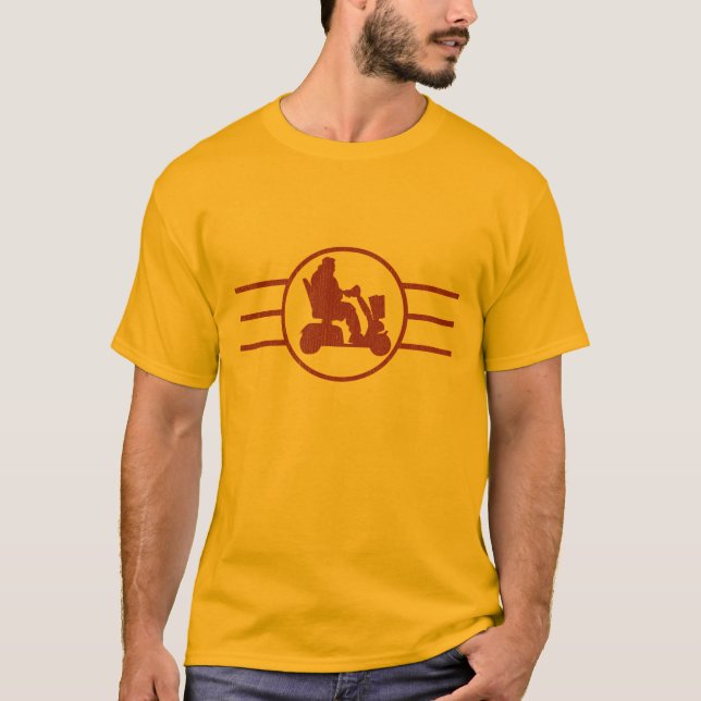 Rörelsehindrad Scooter-tröja T-shirt (Framsida)
