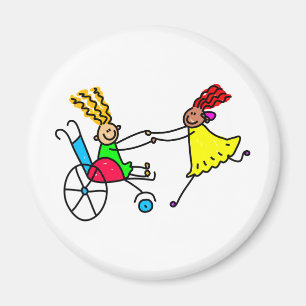 Rörelsehindrada vänner magnet