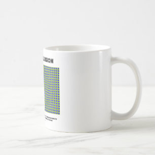 Rörelseillusion (den optiska illusionen) kaffemugg