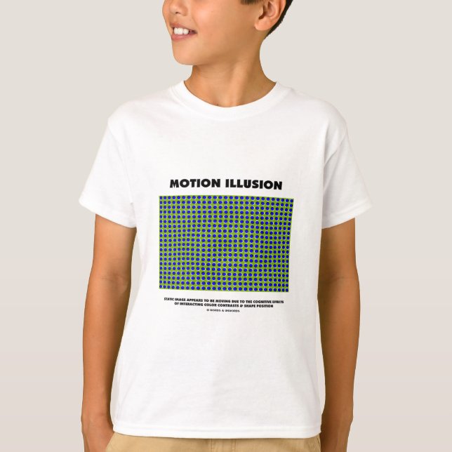 Rörelseillusion (den optiska illusionen) t-shirt (Framsida)