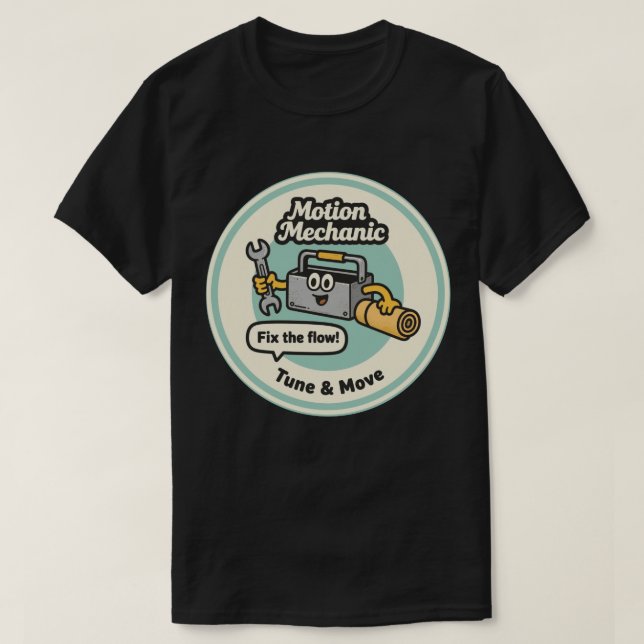 Rörelsemekaniker Justera & Flytta T Shirt (Design framsida)