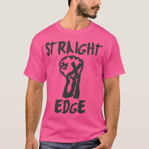 Rörelsen för raka Kant Fist Punk Sten T Shirt