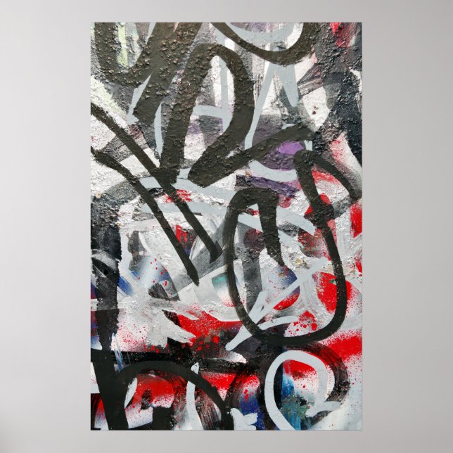 rörig graffiti poster (Framsidan)