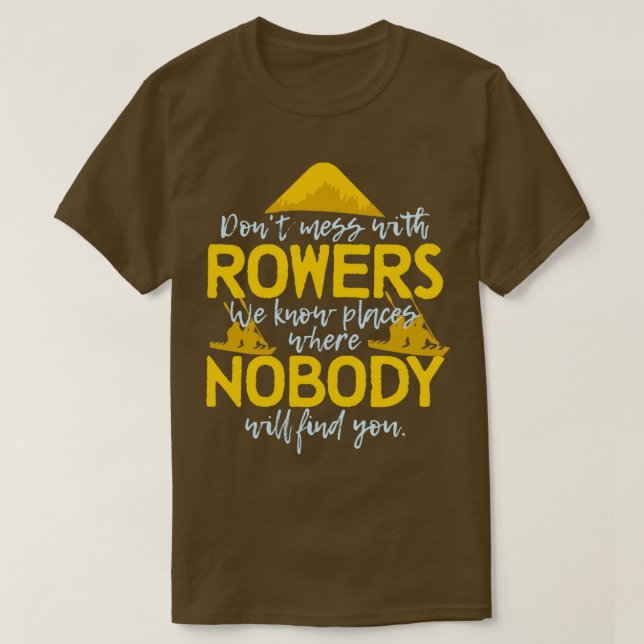 Roring Sport oarsman roligt att säga T Shirt (Design framsida)