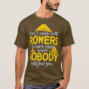 Roring Sport oarsman roligt att säga T Shirt