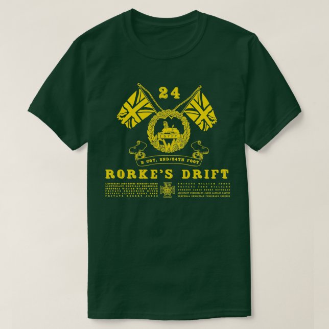 Rorkes Drift Inspired by Zulu 1 T Shirt (Design framsida)
