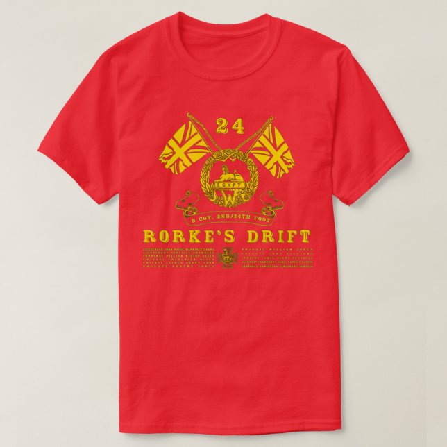 Rorkes Drift Inspired By Zulu T Shirt (Design framsida)