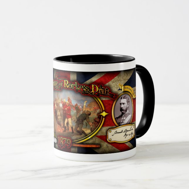 Rorke's Drift Namnteckning serise Coffee Mugg (Framsida höger)