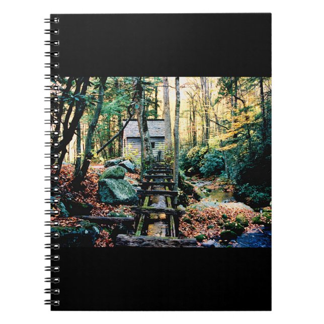 Rörkvarn badad i solsken anteckningsbok (Framsidan)