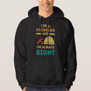 Rörläggare för rörmokare hoodie