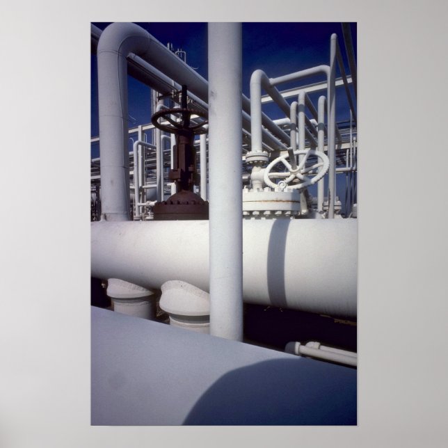 Rörledning för petroleumraffinaderier poster (Framsidan)