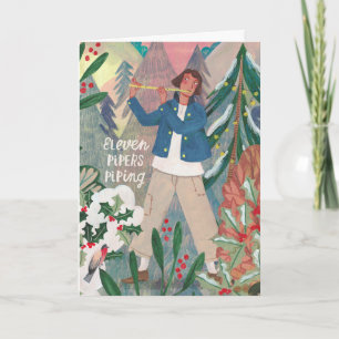 Rörledningar för elva av jultomten, dygnet runt kort