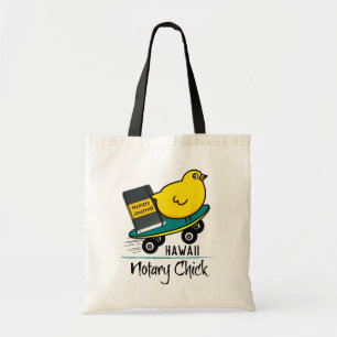 Rörlig Notarie Chick Ridning Skateboard Hawaii Tygkasse