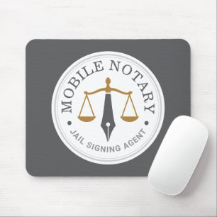 Rörlig notarius publicus anpassad juridisk signeri musmatta