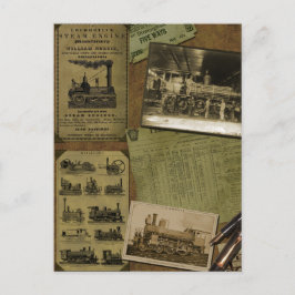 Rörlig Scrapbookvykort för vintage Vykort