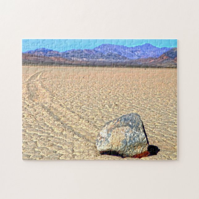 Rörliga stenar Death Valley Kalifornien. Pussel (Horisontell)